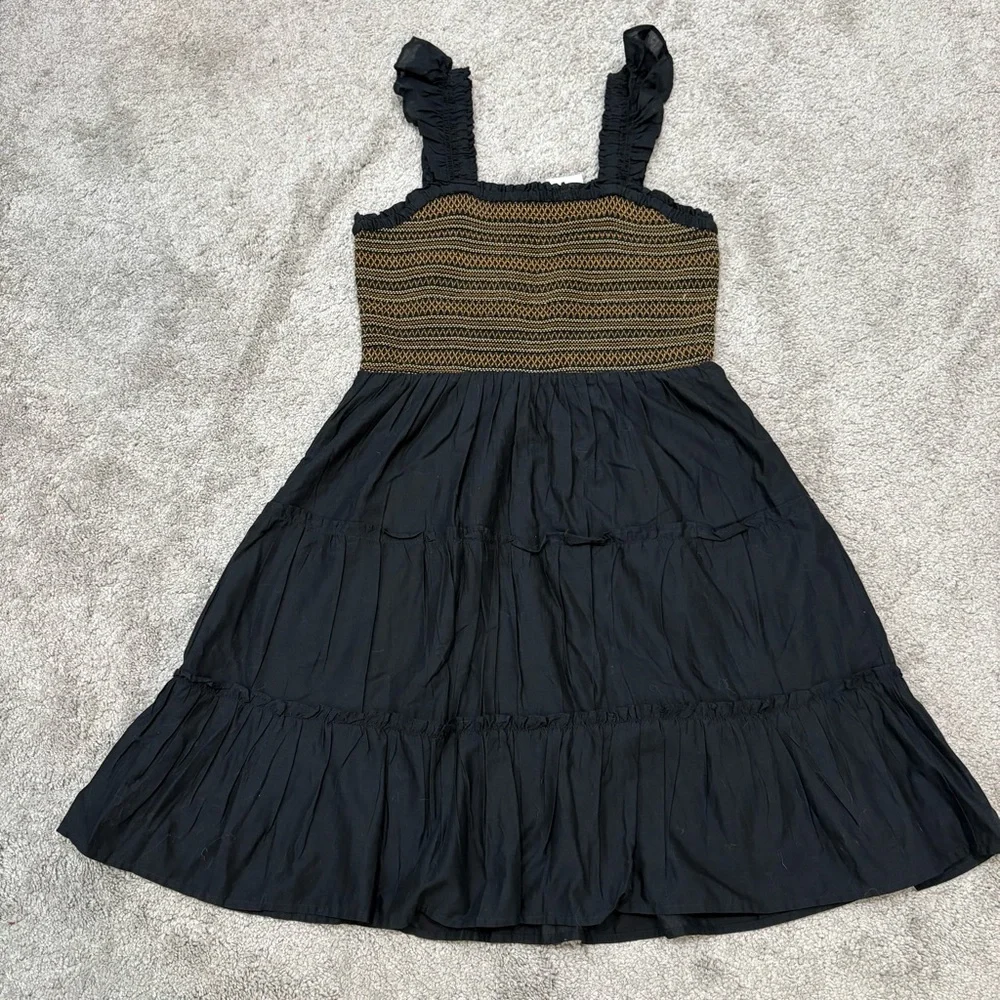 NWT J. Crew Factory Smocked Tiered Mini Dress Size PM Petite - Picture 5 of 12